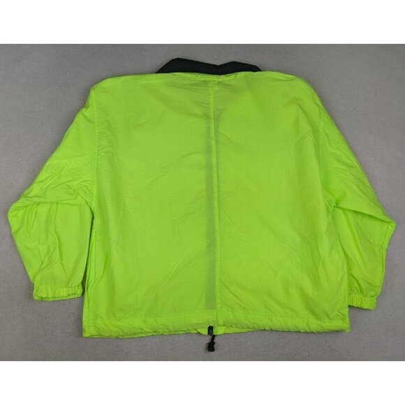Sycamore Women's Jacket Hi Vis Bright Yellow-Green Windbreaker Jacket Size Med - Picture 13 of 15